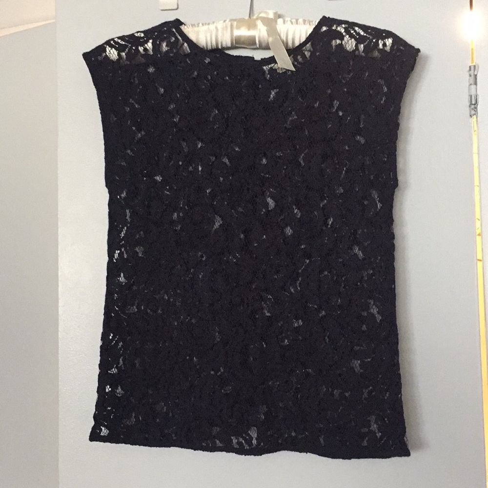Loft Navy lace top
